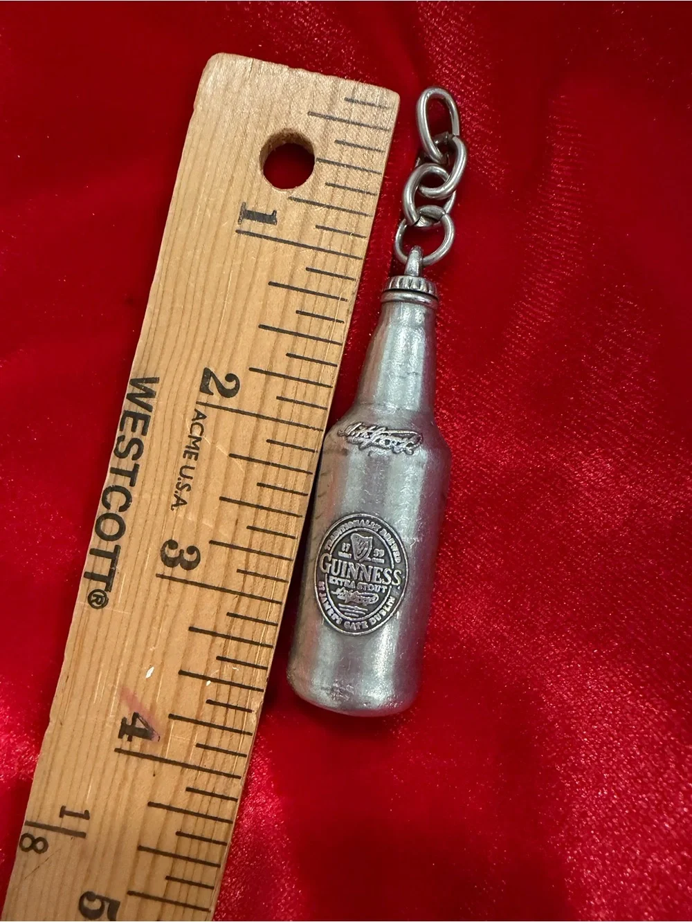 VTG Selangor Pewter Guinness Bottle Opener Charm Keyring